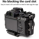 LanParte Camera Cage with 501-Compatible QR Plate for Sony a7R IV