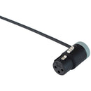 Cable Techniques Low-Profile Right-Angle XLR 3-Pin Female Connector (Standard Outlet, A-Shell, Gray Cap)