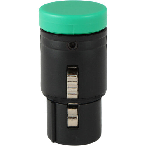 Cable Techniques Low-Profile Right-Angle XLR 3-Pin Female Connector (Standard Outlet, A-Shell, Green Cap)