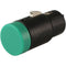 Cable Techniques Low-Profile Right-Angle XLR 3-Pin Female Connector (Large Outlet, A-Shell, Green Cap)