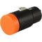 Cable Techniques Low-Profile Right-Angle XLR 3-Pin Female Connector (Large Outlet, A-Shell, Orange Cap)