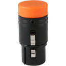 Cable Techniques Low-Profile Right-Angle XLR 3-Pin Female Connector (Large Outlet, A-Shell, Orange Cap)