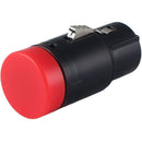 Cable Techniques Low-Profile Right-Angle XLR 3-Pin Female Connector (Large Outlet, A-Shell, Red Cap)