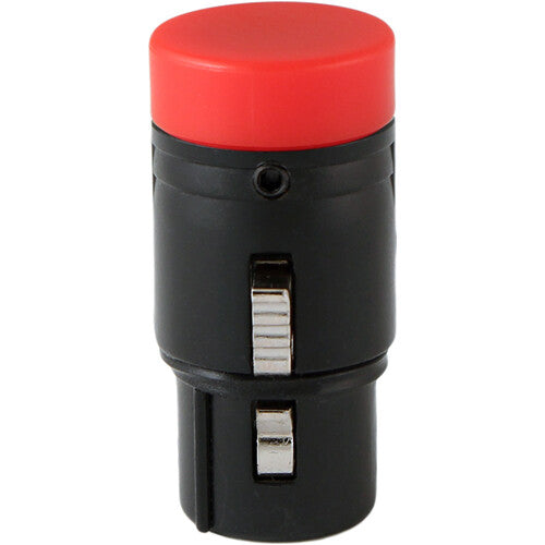 Cable Techniques Low-Profile Right-Angle XLR 3-Pin Female Connector (Large Outlet, A-Shell, Red Cap)