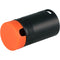 Cable Techniques Low-Profile Right-Angle XLR 3-Pin Male Connector (Large Outlet, A-Shell, Orange Cap)