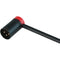 Cable Techniques Low-Profile Right-Angle XLR 3-Pin Male Connector (Large Outlet, A-Shell, Red Cap)