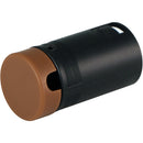 Cable Techniques Low-Profile Right-Angle XLR 3-Pin Male Connector (Large Outlet, A-Shell, Brown Cap)