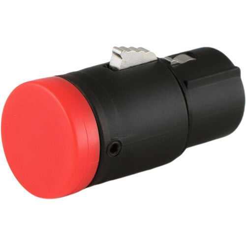 Cable Techniques Low-Profile Right-Angle XLR 3-Pin Female Connector (Standard Outlet, B-Shell, Red Cap)