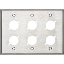 My Custom Shop 3-Gang 6-Punch Stainless Steel Wall Plate