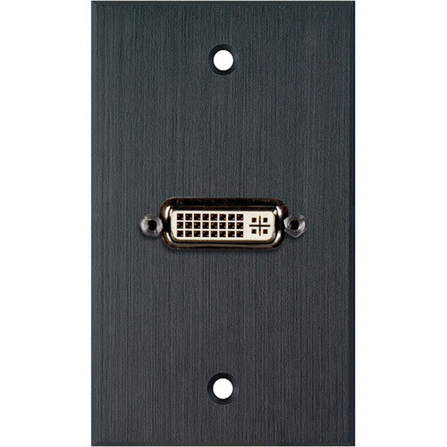 My Custom Shop DVI Wall Plate (Black Anodized Aluminum)