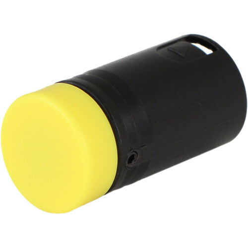 Cable Techniques Low-Profile Right-Angle XLR 3-Pin Male Connector (Large Outlet, B-Shell, Yellow Cap)