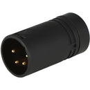 Cable Techniques Low-Profile Right Angle XLR 4-Pin Male (Large, B-Shell)