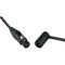 Cable Techniques Straight XLR Female to Low-Profile Right-Angle XLR Male Stage & Studio Mic Cable (Black Ring/Cap, 15')