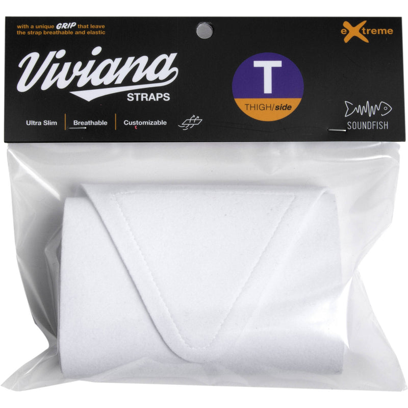 Viviana Extreme Thigh Strap with Side-Exit Pouch (White)