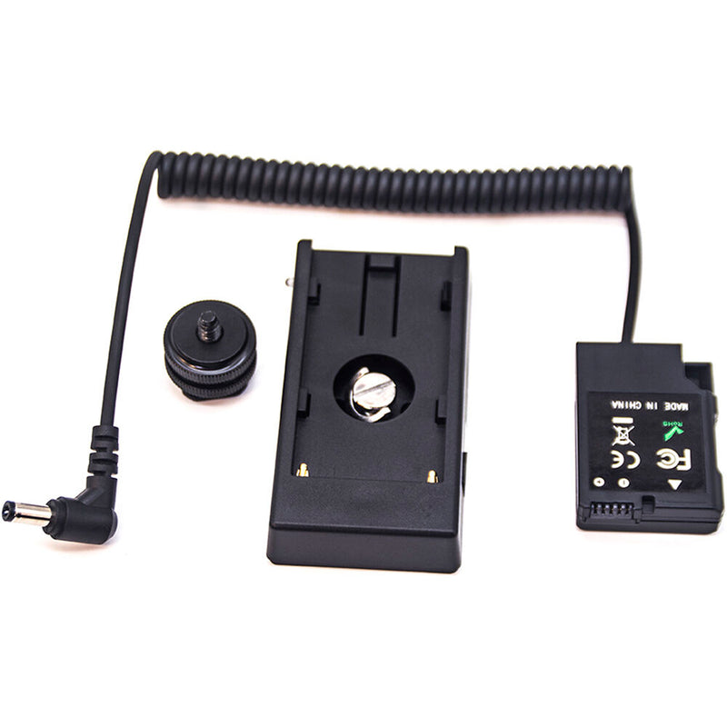 DigitalFoto Solution Limited L-Series Battery Plate to EN-EL14 Dummy Battery (Coiled Cable, 15.7 to 39.4")