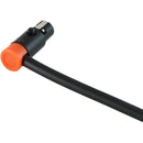 Cable Techniques LPS Low-Profile Right Angle TA3F Connector (Orange, Large)