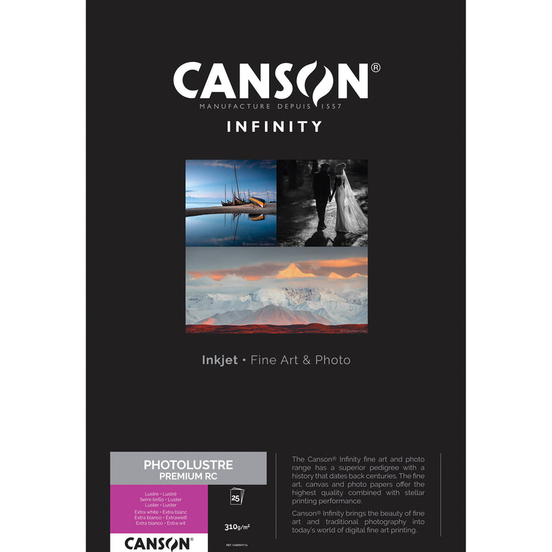 Canson Infinity Photo Lustre Premium RC Paper (11 x 17", 25 Sheets)