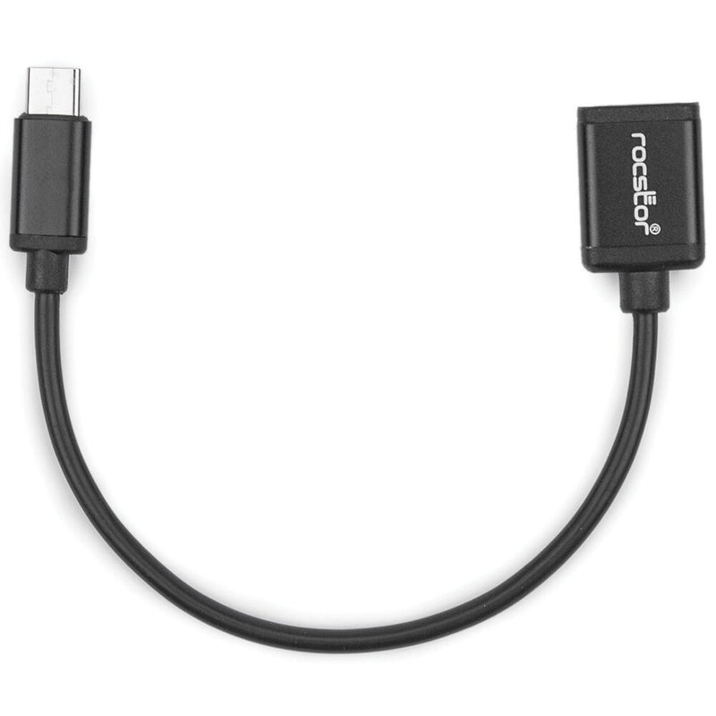 Rocstor USB-C 2.0 Male to USB-A 2.0 Female Adapter (Black)