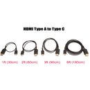 CAME-TV Ultra-Thin Mini-HDMI to HDMI Cable (2')