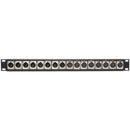 My Custom Shop XLR Feedthrough Patch Panel with 8 Male to Female XLR and 8 Female to Male XLR (1 RU)