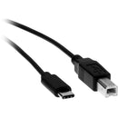 Rocstor USB Type-C to USB Type-B Male Cable (3', Black)