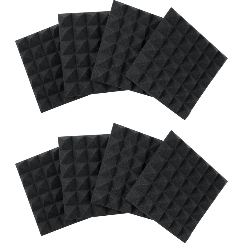 Gator 12x12" Acoustic Pyramid Panel (Charcoal, 8-Pack)