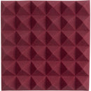 Gator 12x12" Acoustic Pyramid Panel (Burgundy, 4-Pack)