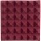 Gator 12x12" Acoustic Pyramid Panel (Burgundy, 4-Pack)