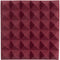 Gator 12x12" Acoustic Pyramid Panel (Burgundy, 8-Pack)