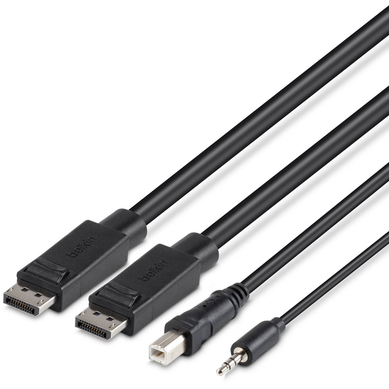 Belkin 10' Dual-Head DisplayPort to DisplayPort KVM Combo Cable