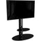 AVF Group Lugano Oval Pedestal TV Stand (Black with Black Glass)