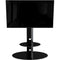 AVF Group Lugano Oval Pedestal TV Stand (Black with Black Glass)