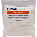 Remote Audio URSA Fur Circles Wind Covers (100-Pack, White)