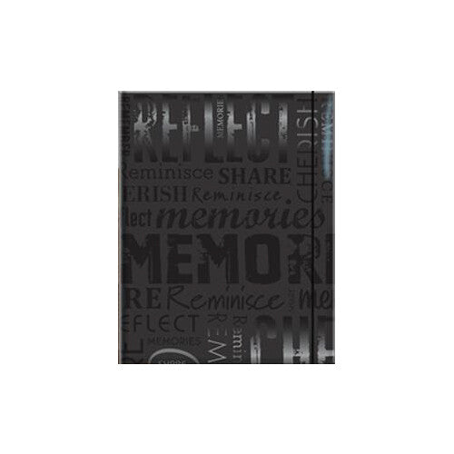 MCS Embossed Gloss Expressions Memories Album (100 Pockets, Black)