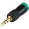 Cable Techniques CT-LPS-T35-G Low-Profile Right-Angle 3.5mm TRS Screw-Locking Connector (Green)