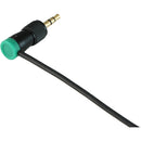 Cable Techniques CT-LPS-T35-G Low-Profile Right-Angle 3.5mm TRS Screw-Locking Connector (Green)