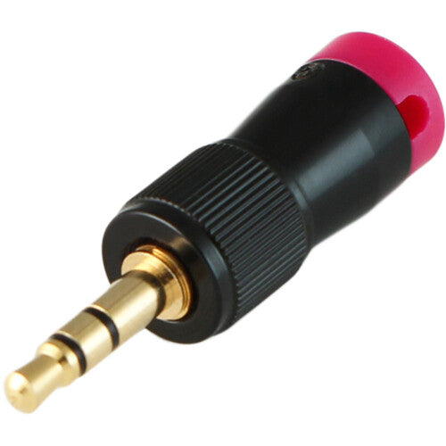 Cable Techniques CT-LPS-T35-P Low-Profile Right-Angle 3.5mm TRS Screw-Locking Connector (Purple)