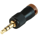 Cable Techniques CT-LPS-T35-S Low-Profile Right-Angle 3.5mm TRS Screw-Locking Connector (Brown)