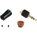 Cable Techniques CT-LPS-T35-S Low-Profile Right-Angle 3.5mm TRS Screw-Locking Connector (Brown)