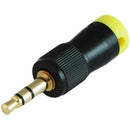 Cable Techniques CT-LPS-T35-Y Low-Profile Right-Angle 3.5mm TRS Screw-Locking Connector (Yellow)