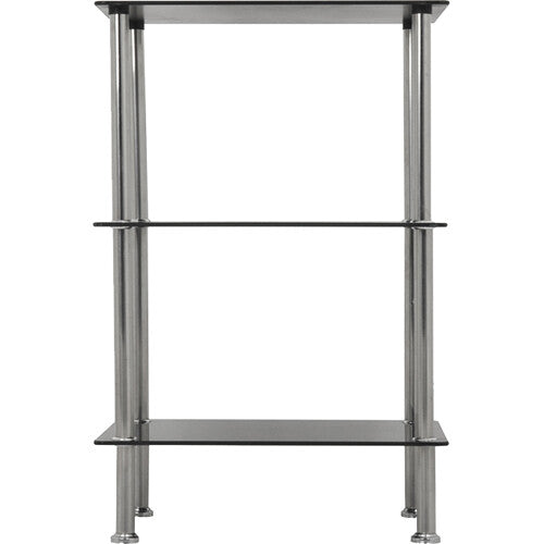 AVF Group S33-A 3-Tier Square Glass Shelving Unit