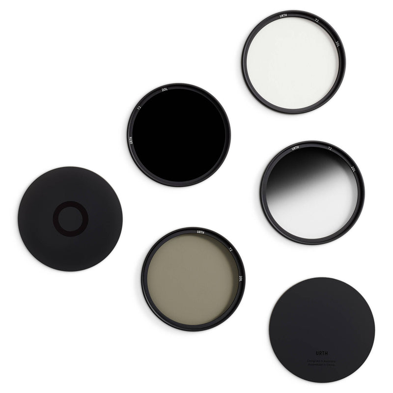 Urth 72mm UV, Circular Polarizing (CPL), ND64, Soft Grad ND8 Lens Filter Kit (Plus+)