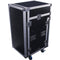 Odyssey FZGS1316WDLX Flight Zone Glide Style Slanted Combo Rack Case (Black and Chrome)