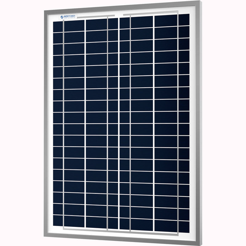 ACOPower 25-Watt Polycrystalline Solar Panel, 12V