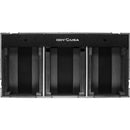 Odyssey Extra-Deep Coffin Flight Case for 12" DJ Mixer and Two Large-Format Media Players (Black and Silver)