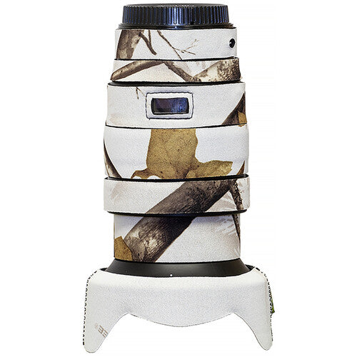 LensCoat Lens Cover for Nikon Z 24-70mm f/2.8 S Lens (RealTree AP Snow Camo)