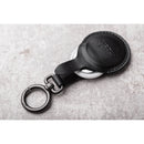 Moshi Vegan Leather AirTag Key Ring (Jet Black)