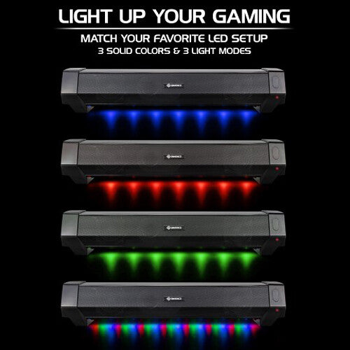 Enhance ATTACK Under-Monitor Soundbar with Multicolor LEDs