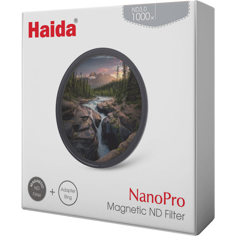 Haida NanoPro Magnetic ND3.0 Filter&nbsp;with Adapter Ring (67mm, 10-Stop)