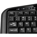 Adesso Desktop Ergonomic Keyboard with Smart Card Reader